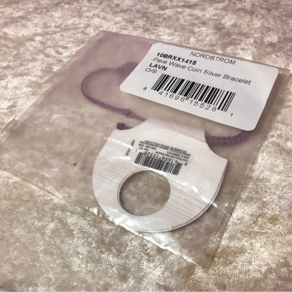 Pura Vida NEW Wave Lavender Purple Adjustable Bracelet NWT Pave Coin Silver Cute - Picture 7 of 7